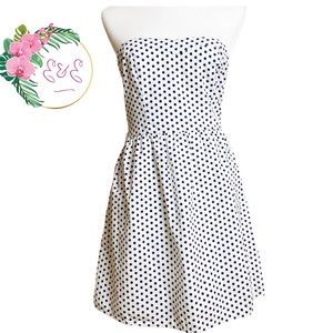 PAPAYA white Polka Dot Dress Size Small